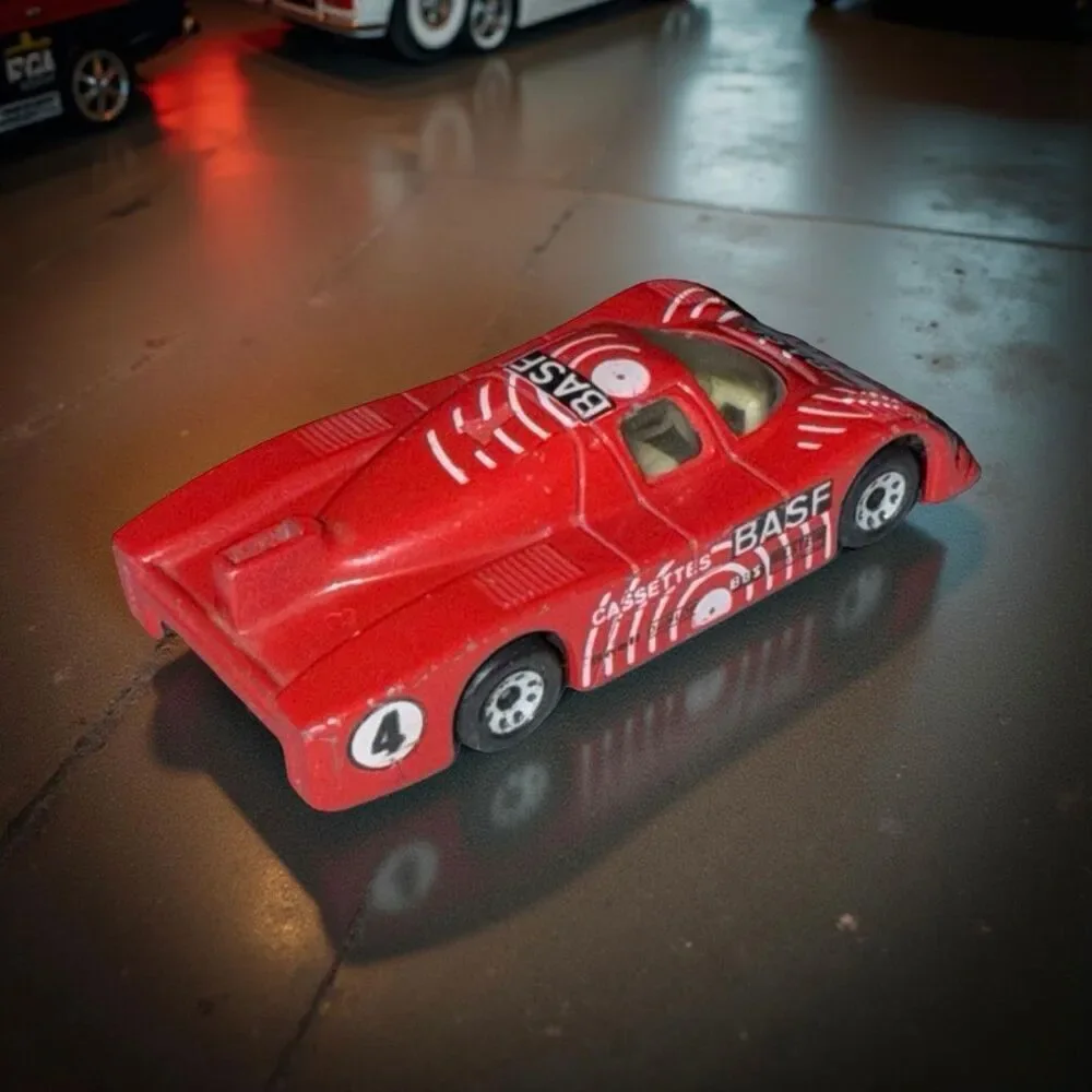1984 Matchbox Red #4 Sauber Group C Racer BASF Car Macau 1:55 Scale